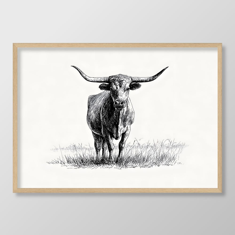 Longhorn Sketch