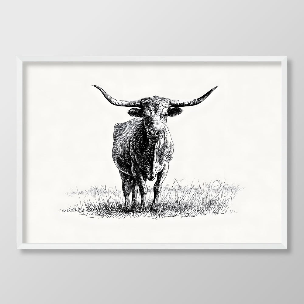 Longhorn Sketch