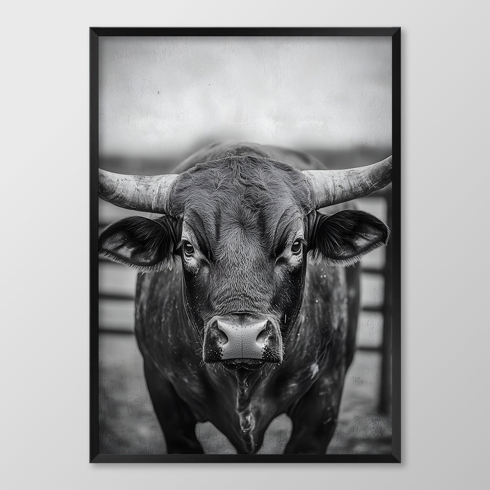 Bull's Gaze Black & White
