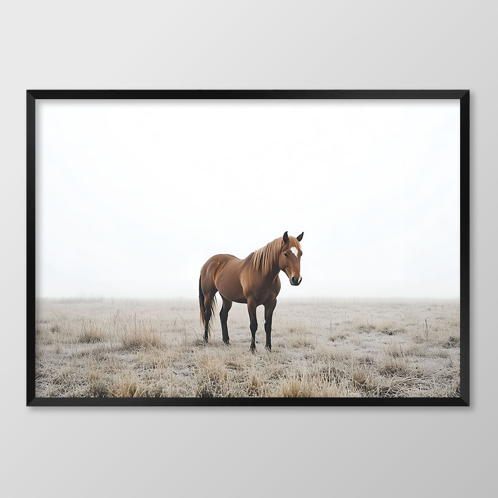 Foggy Morning Horse