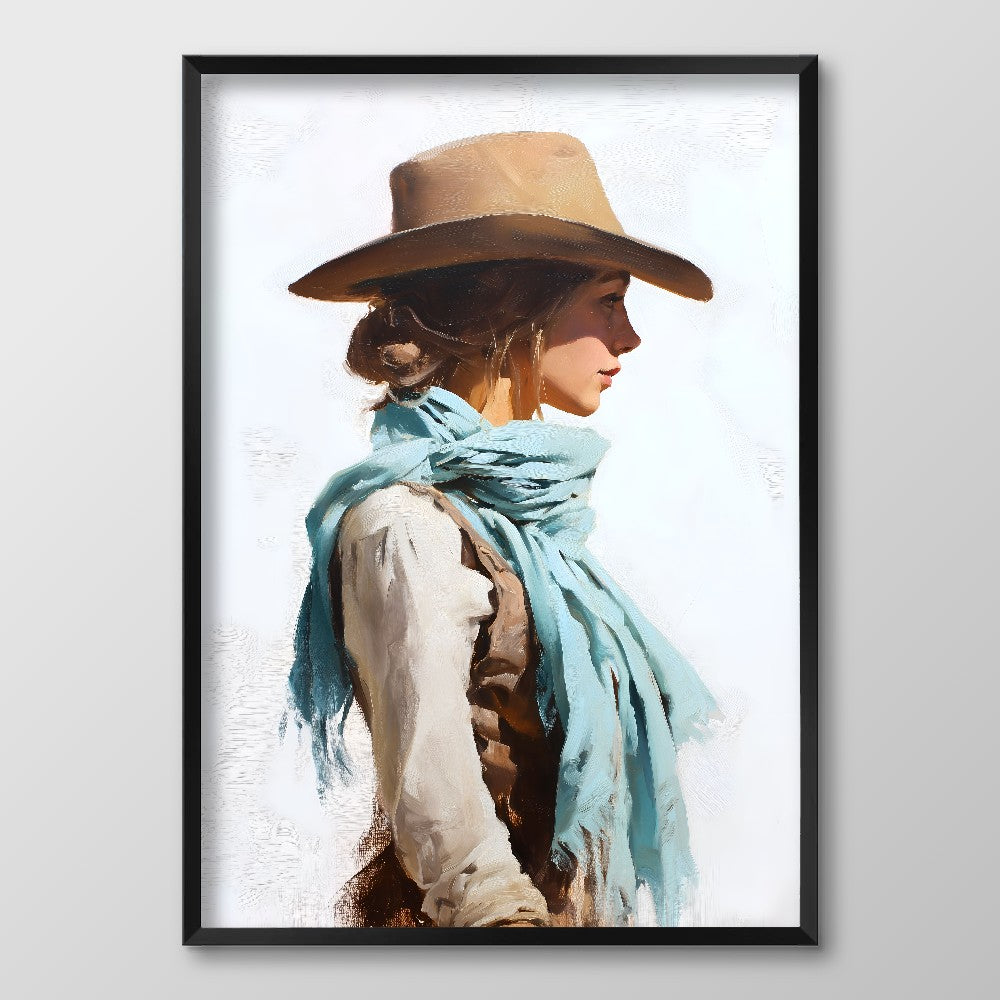 Cowgirl in Blue