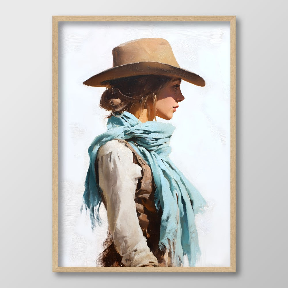 Cowgirl in Blue
