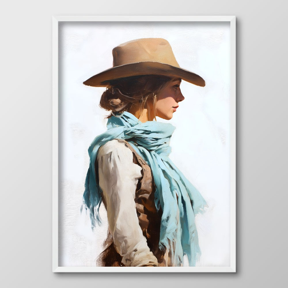 Cowgirl in Blue
